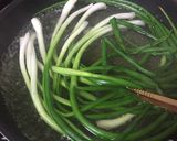 ワケギと豚肉のピリ辛マヨネーズ和え作り方1写真