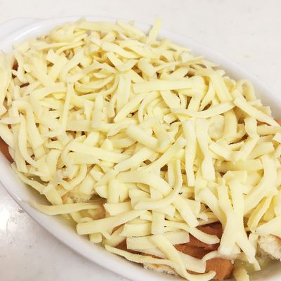 コーンスープの素で簡単パングラタンランチ by ゆなっこ
