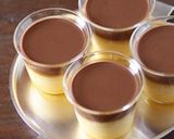 かぼちゃとチョコの2色プリン作り方10写真
