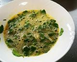 セリの入った卵焼き☆作り方3写真