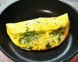 セリの入った卵焼き☆作り方5写真