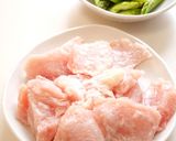 鶏むね肉とアスパラのみそ炒め作り方1写真