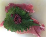 お弁当にも☆豚薄切り肉の梅しそロールカツ作り方1写真