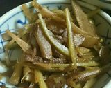 牛蒡入りうどの皮きんぴら作り方5写真