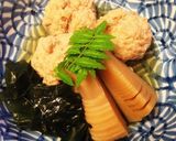 鶏のつくねと若竹煮作り方3写真