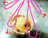 ☆ラップで簡単ラッピング☆作り方3写真