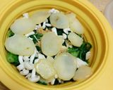 じゃがほうれん草のたまご蒸し作り方1写真