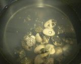 せりとアサリのお吸い物作り方3写真