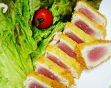 ＊まぐろのたたき風ｶﾂﾚﾂ＊作り方4写真