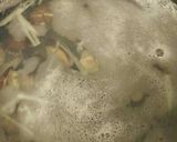 せりとアサリのお吸い物作り方5写真