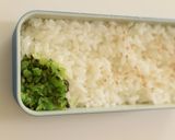 【キャラ弁】シソの実のカエル弁当作り方1写真