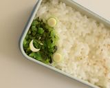 【キャラ弁】シソの実のカエル弁当作り方2写真