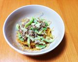 便秘解消！納豆とセロリのパリパリ麺サラダ作り方2写真
