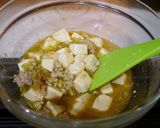 レンジで簡単！青梗菜の麻婆豆腐掛け作り方2写真