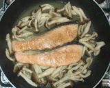 鮭と茸しめじの簡単レモンソース炒め作り方9写真