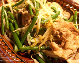 激ウマ！ニンニクの芽と豚肉のもやし炒め*作り方4写真