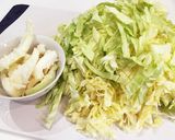 キャベツ大量消費の白和えサラダ｡:°ஐ♡作り方3写真