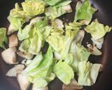 禅パスタで春キャベツと椎茸焼きそば　作り方4写真