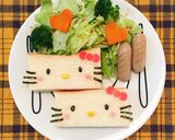 キティちゃんのサンドイッチ作り方3写真
