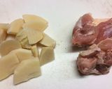 鶏肉と筍の味噌マヨホイル焼き作り方1写真