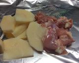 鶏肉と筍の味噌マヨホイル焼き作り方2写真