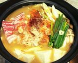 もつ鍋♪まろやか〜白味噌味作り方6写真
