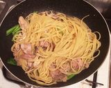 簡単！鶏肉とキノコのバジルソースパスタ作り方5写真