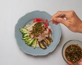 なすと豚肉の中華風そうめん作り方6写真