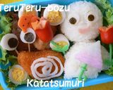 エビ寄せフライ(冷凍食品)でキャラ弁♪作り方4写真
