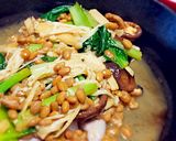ピリ辛☆小松菜と豚肉の炒め納豆作り方9写真