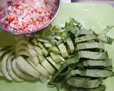 レンジで簡単！青梗菜の蟹餡掛け作り方1写真