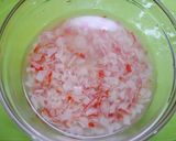 レンジで簡単！青梗菜の蟹餡掛け作り方3写真