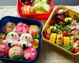 お花見弁当♡うさちゃんと桜おにぎり♪作り方7写真