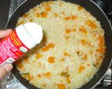 かぼちゃの牛乳チーズピラフ♪フライパンで作り方9写真