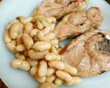 【つけ合わせに】白インゲン豆の煮込み作り方5写真