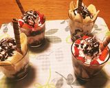 家のグラスでいちごパフェ♡作り方8写真