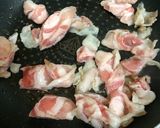 間引きにんじんと豚バラのきんぴら作り方3写真