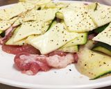 ズッキーニとチーズで♡豚肉のピザ風☆*+作り方5写真
