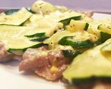 ズッキーニとチーズで♡豚肉のピザ風☆*+作り方8写真