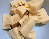 たけのこと鶏肉の生姜風味の旨煮作り方1写真