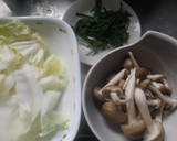 白菜としめじの卵とじ作り方1写真