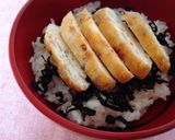 残り物で♪鶏ごぼうバーグのお茶漬け丼作り方5写真