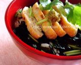 残り物で♪鶏ごぼうバーグのお茶漬け丼作り方7写真