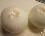 まるごと新玉ねぎのピザ風ごまドレサラダ作り方1写真