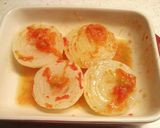 まるごと新玉ねぎのピザ風ごまドレサラダ作り方3写真