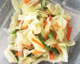 鶏ささみキャベツのわさび醤油和え作り方5写真