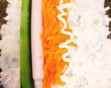 co-op魚肉ソーセージで海苔巻き春弁当作り方3写真
