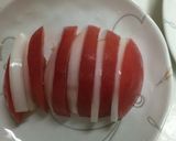 簡単！新玉ねぎとトマトのチーズ乗せ作り方2写真