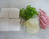 スキレットで簡単♫粒マヨ味✿はんぺんピザ作り方1写真