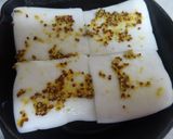 スキレットで簡単♫粒マヨ味✿はんぺんピザ作り方4写真